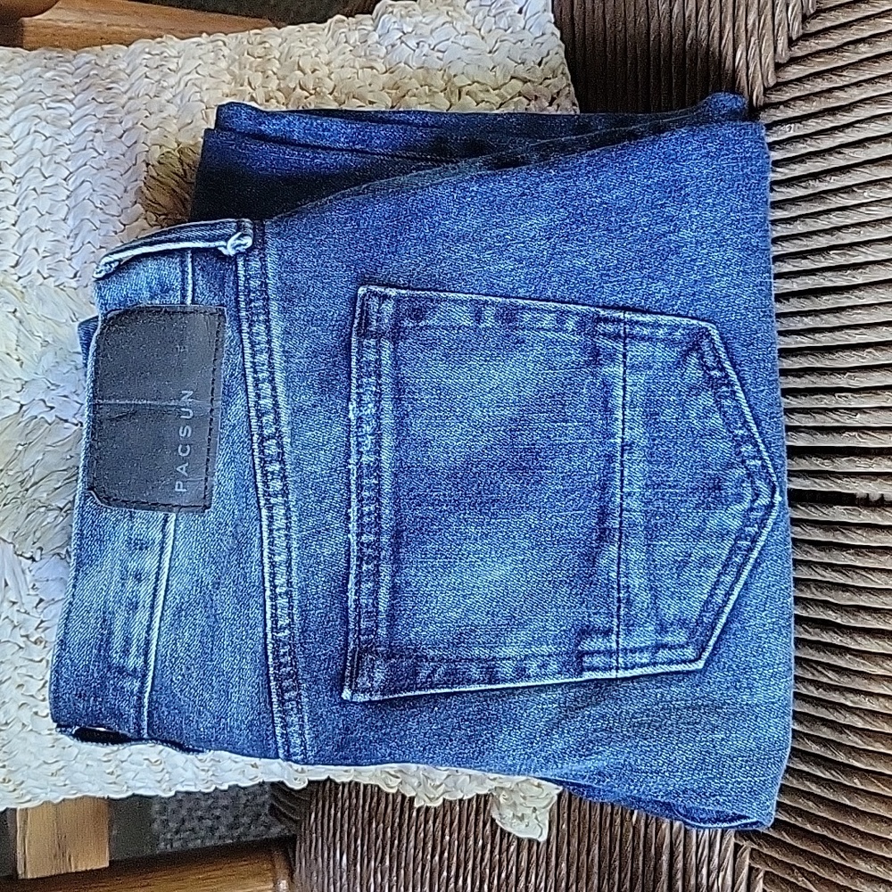 PacSun slim taper, blue,  30x32 but measures as 30x30